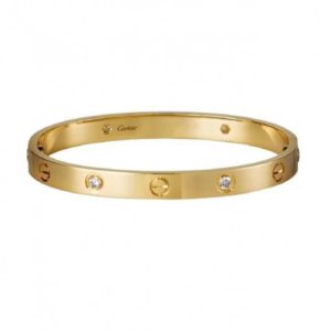 Браслет Cartier Love с бриллиантами