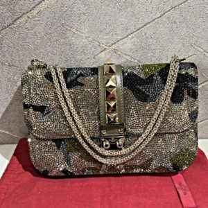 Новая сумка Valentino Glam Lock украшена стразами, лимитка, размер 27/17, цена 56 т.р