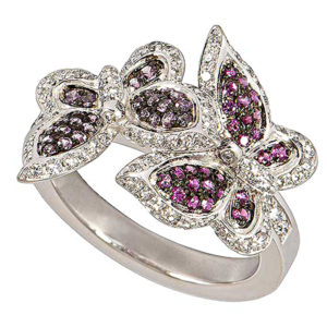 Chopard High Jewelery Saphir&Diamonds Butterfly Ring