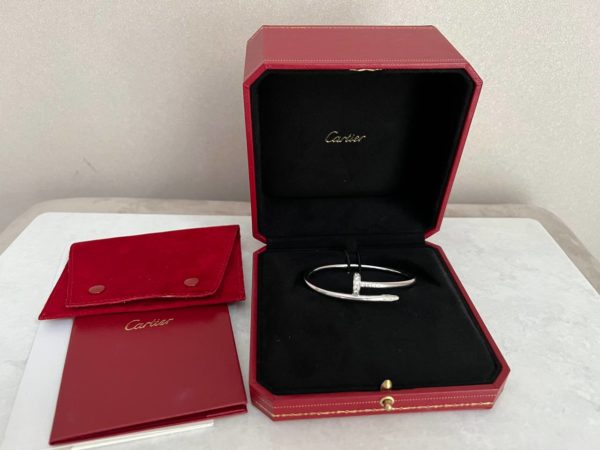 Золотой браслет Cartier Juste in Clou с бриллиантами в состоянии нового