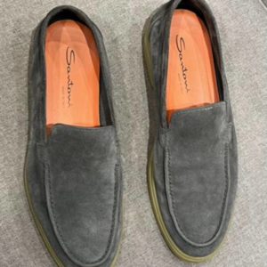 Продаются замшевые лоферы Santoni в отличном состоянии