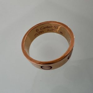 Золотое кольцо Cartier Love 750 пробы