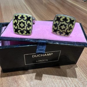 Серебряные запонки Duchamp